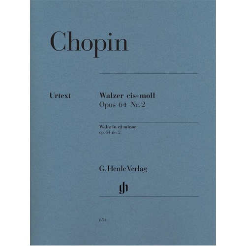 Chopin - Waltz Op 64 No 2 C Sharp Minor for Piano Solo, 8 Pages, Published by G. Henle Verlag