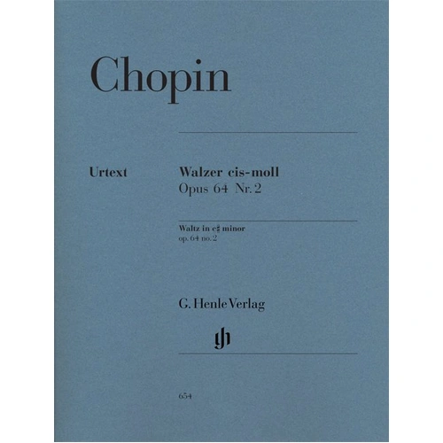Chopin - Waltz Op. 64 No. 2 in C Sharp Minor for Piano Solo, 8 Pages, Published by G. Henle Verlag