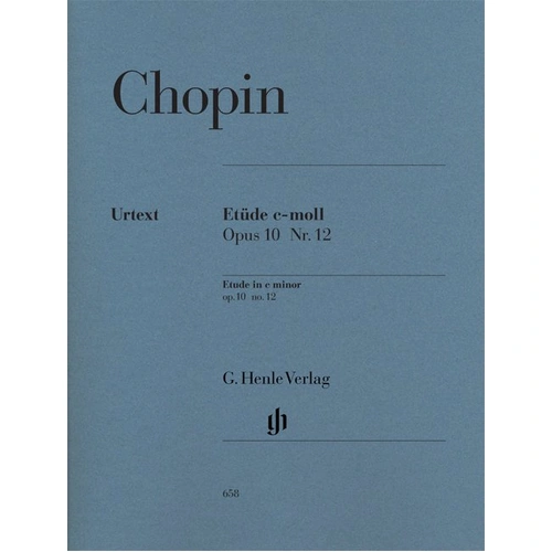 Chopin Etude Op. 10 No. 12 C Minor Urtext Edition for Piano Solo