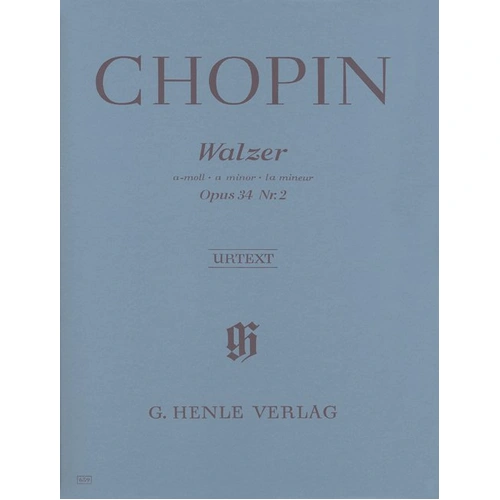 Chopin - Waltz A Minor Op. 34 No. 2 Urtext Edition for Piano Solo