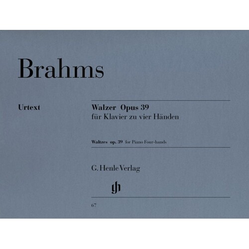 Waltzes Op 39 Piano Duet (Softcover Book)
