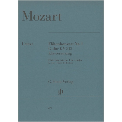 Mozart - Concerto No 1 G K 313 for Flute and Piano, Edited by Andrs Adorjn, Publisher: G. Henle Verlag, 54 Pages