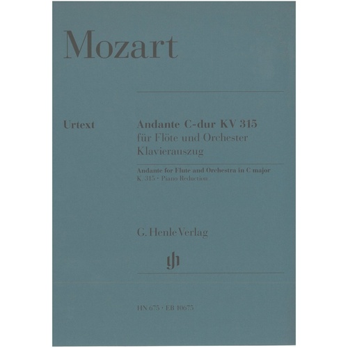 Mozart - Andante K 315 for Flute and Piano Urtext Edition