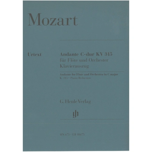 Mozart Andante K 315 C for Flute and Orchestra Urtext Edition by G. Henle Verlag