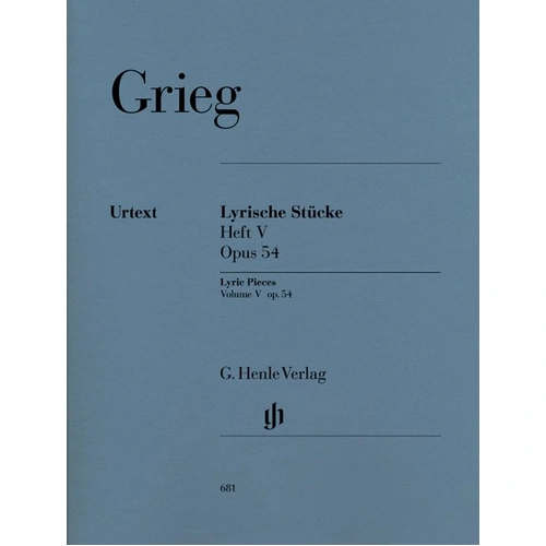 Grieg - Lyric Pieces Op. 54 Urtext Edition for Piano Solo, Edited by Heinemann & Steen-Nkleberg, 32 Pages