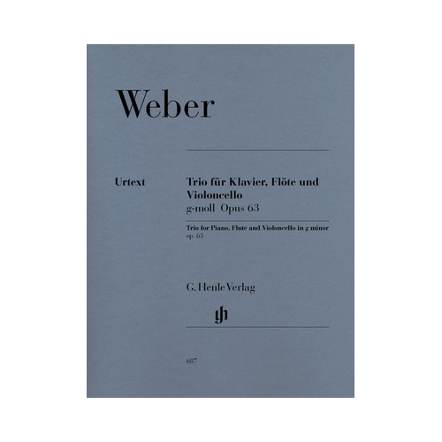 Trio in G Minor Op 63 for Piano, Flute, and Cello - Chamber Sheet Music