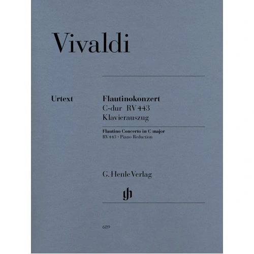 Vivaldi Concerto C RV 443 for Piccolo and Piano, Op. 44 No. 11, 26 Pages, Published by G. Henle Verlag