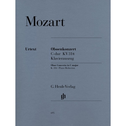 Mozart - Concerto C Major K 314 Oboe/Piano Urtext (Softcover Book)