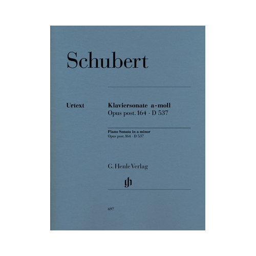 Schubert - Piano Sonata in A minor Op. Post 164 D537 - Piano Solo Urtext Edition Henle HN697
