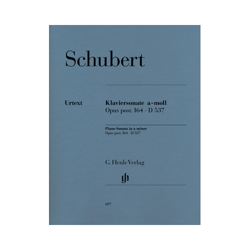 Schubert - Piano Sonata in A minor Op. Post 164 D537 - Urtext Edition Piano Solo Henle HN697