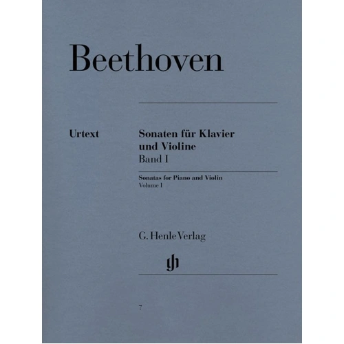 Beethoven Sonatas for Piano and Violin Volume 1, Urtext Edition, Edited by Sieghard Brandenburg, G. Henle Verlag, 204 Pages
