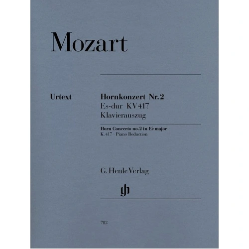 Mozart - Concerto No 2 E Flat K 417 for French Horn and Piano, G. Henle Verlag, 44 Pages