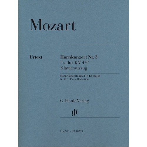 Mozart Horn Concerto No. 3 in E Flat K. 447 with Piano Reduction by Jan Philip Schulze