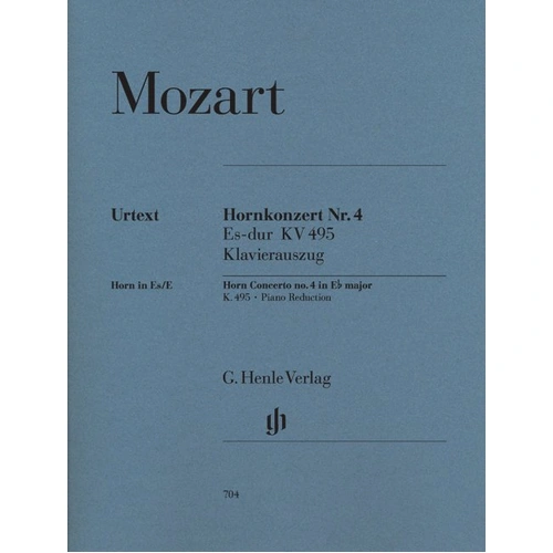Mozart Concerto No 4 K 495 E Flat for French Horn and Piano, Henle Edition
