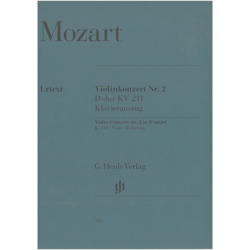 Violin Concerto No. 2 D Major K. 211 Urtext Edition by Wolfgang Amadeus Mozart, Publisher: G. Henle Verlag, 45 Pages