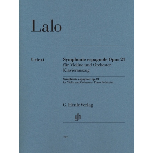Symphony Espagnole Op 21 Violin/Piano Urtext Book
