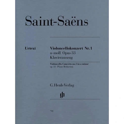 Saint-Saens Cello Concerto No. 1 Op. 33 A Minor Urtext Edition for Cello and Piano