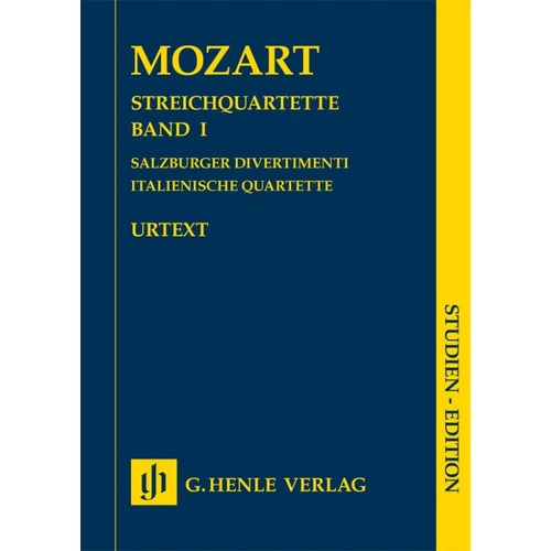 Mozart String Quartets Vol 1 Study Score for Cello and Viola 138 Pages G. Henle Verlag