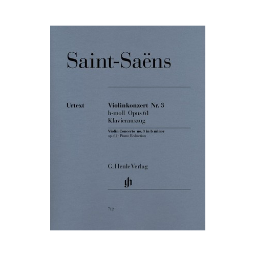 Violin Concerto No 3 in B minor Op 61 Urtext Edition for Violin and Piano
