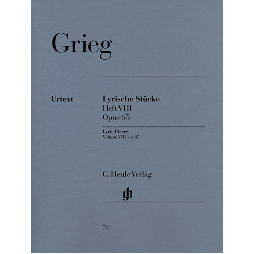 Grieg - Lyric Pieces Op. 65 Urtext Edition for Piano Solo, Edited by Heinemann & Steen-Nokleberg, 39 Pages