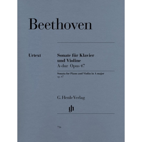 Beethoven - Sonata A Op 47 Violin/Piano Book