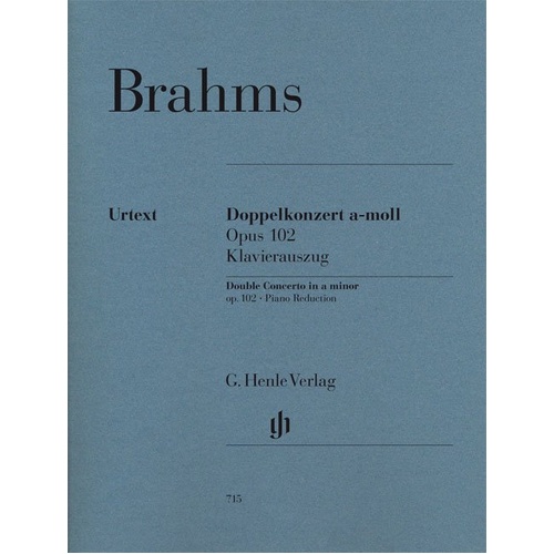 Double Concerto Op. 102 for Violin and Cello by Johannes Brahms, G. Henle Verlag, String Duo, 1 Page