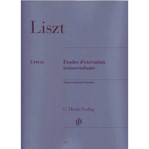 Liszts Transcendental Etudes Urtext - Piano Solo Edition, Edited by Ernst-Gnter Heinemann, 132 Pages, G. Henle Verlag