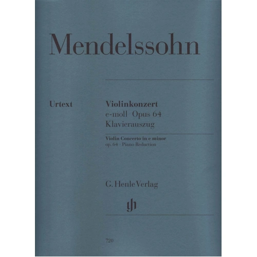 Mendelssohn Violin Concerto Op. 64 E Minor Urtext Edition for Violin and Piano