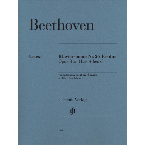 Sonata Op 81A No 26 E Flat Urtext (Softcover Book)