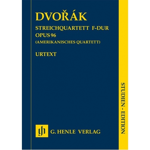 Dvorak - String Quartet F Major Op 96 Study Score (Softcover Book)