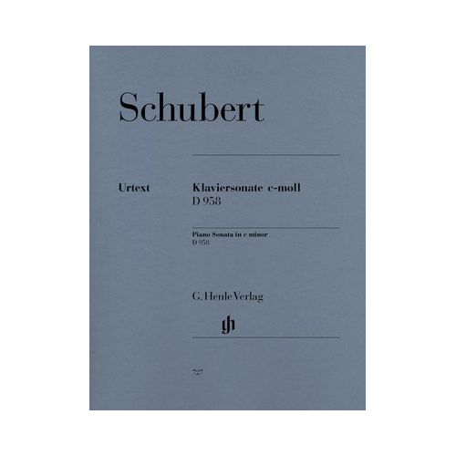 Piano Sonata in C Minor D 958 - Sheet Music for Piano Solo