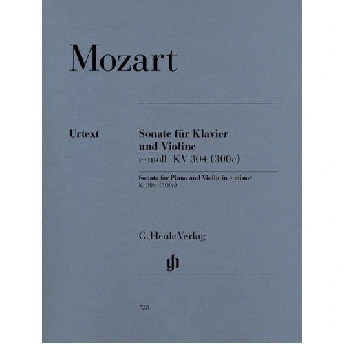 Mozart Violin Sonata E Minor K 304 - Edited by Wolf-Dieter Seiffert, G. Henle Verlag, 27 Pages, Includes Fingering and Bowing