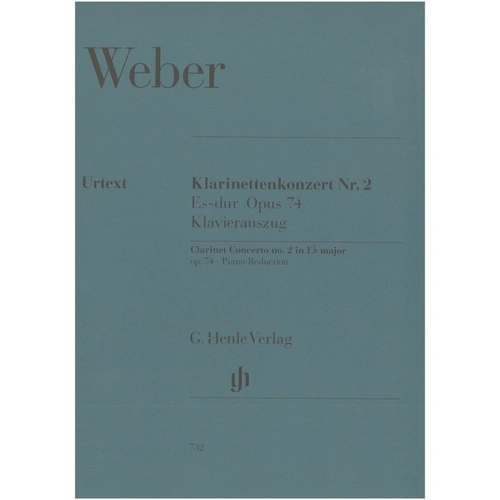 Weber - Concerto No. 2 Op. 74 E Flat Clarinet and Piano Score