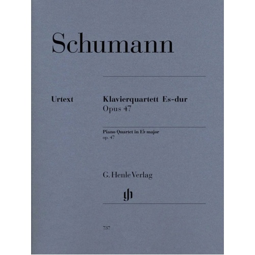 Schumann - Quartet Op 47 E Flat Piano/Violin/Viola/Cello (Set Of Parts) Book