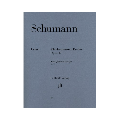 Schumann - Quartet in Eb Major Op. 47 - Piano Quartet Sheet Music Henle HN737