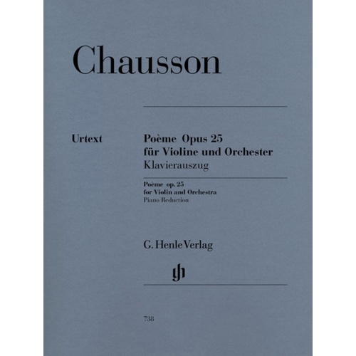 Poeme Op 25 Violin/Piano Book