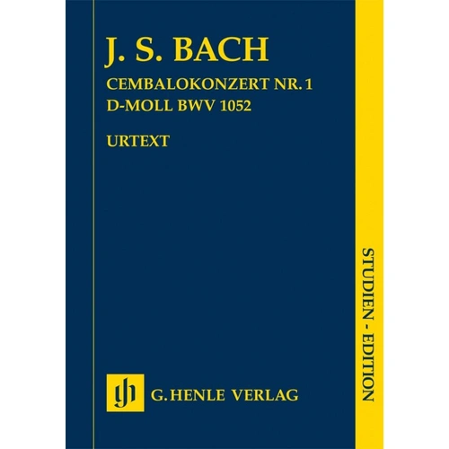 Bach Harpsichord Concerto No. 1 in D Minor BWV 1052 Study Score by G. Henle Verlag