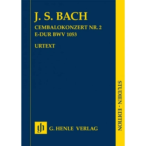 Bach - Harpsichord Concerto No. 2 in E Major BWV 1053 Study Score by G. Henle Verlag