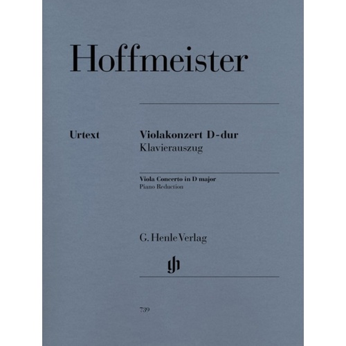 Hoffmeister - Concerto D Maj Viola/Piano Book