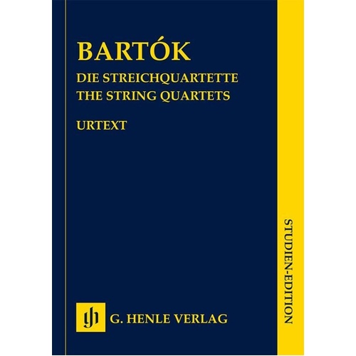 Bela Bartok - The String Quartets 6 Study Scores in Slipcase by G. Henle Verlag