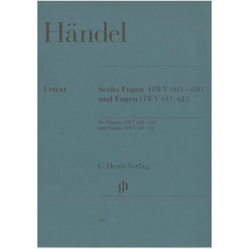Six Fugues HWV 605-610 and Fugues HWV 611-612 by George Frideric Handel for Piano Solo, 52 Pages, Publisher: G. Henle Verlag