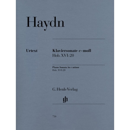 Sonata Hob 16 No 20 C Min Urtext (Softcover Book)