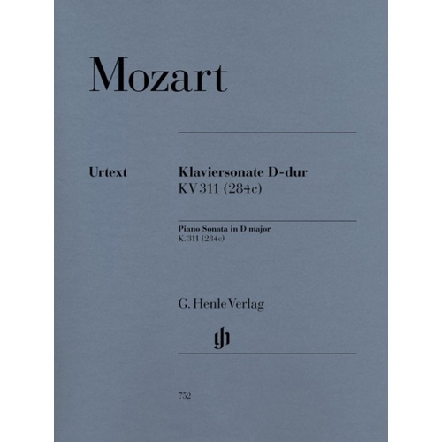 Mozart - Sonata D Maj K 311 Urtext (Softcover Book)