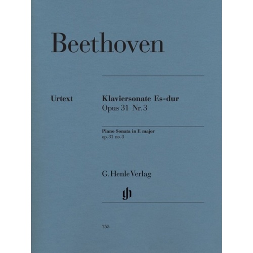 Beethoven Piano Sonata No. 18 E Flat Major Op. 31 No. 3 - G. Henle Verlag Edition