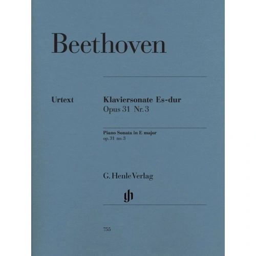 Beethoven Sonata Op. 31 No. 3 E Flat Major - G. Henle Verlag Edition