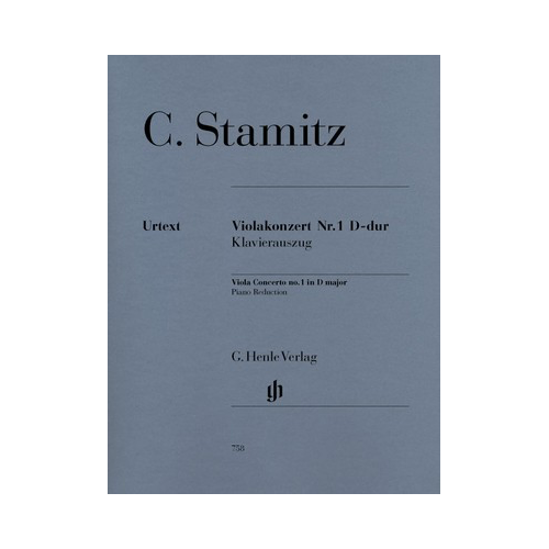 Stamitz - Concerto No. 1 in D Major for Viola and Piano - Henle Urtext HN758