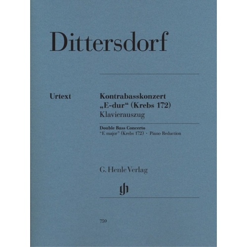 Dittersdorf - Concerto in E Major Krebs 172 for Double Bass and Piano