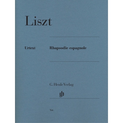 Liszt - Spanish Rhapsody Urtext (Softcover Book)