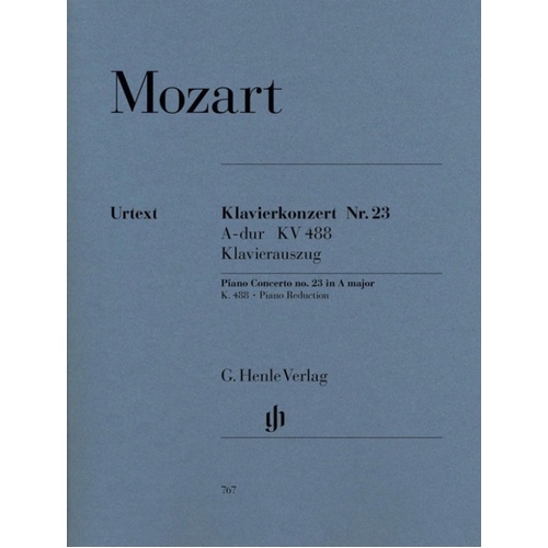 Concerto K 488 A 2P 4H Urtext (Softcover Book)