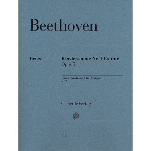 Beethoven - Sonata Op 7 E Flat Urtext (Softcover Book)